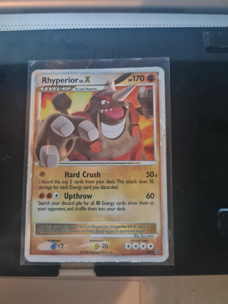 Rhyperior LV.X Black Star Promotional DP 29 Holo promo card, Ophalen of Verzenden