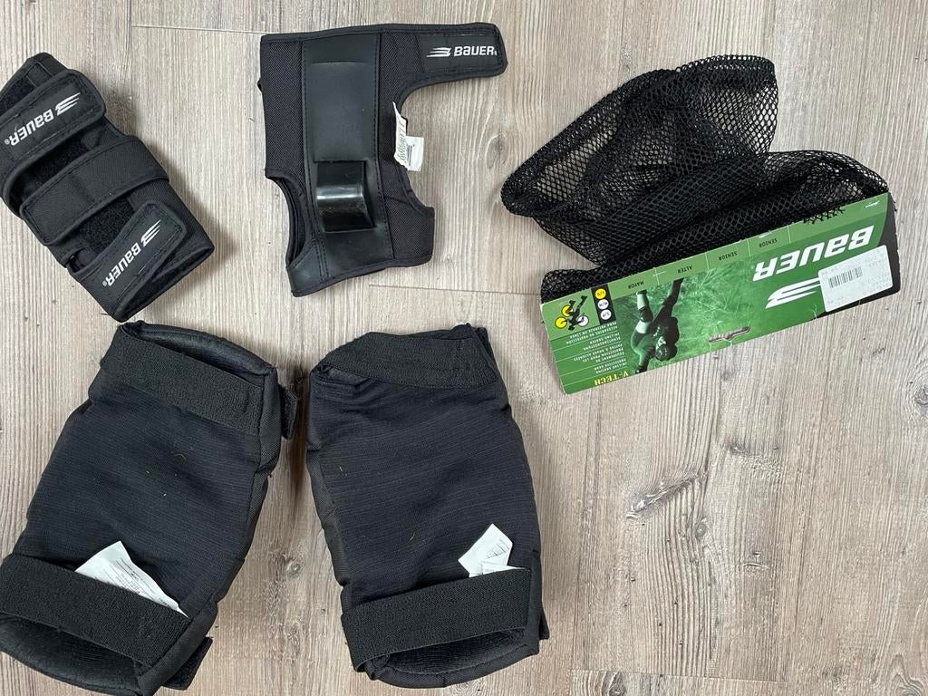 Knie en pols beschermers maat L, Ophalen of Verzenden, Zo goed als nieuw, Bescherming, Bauer