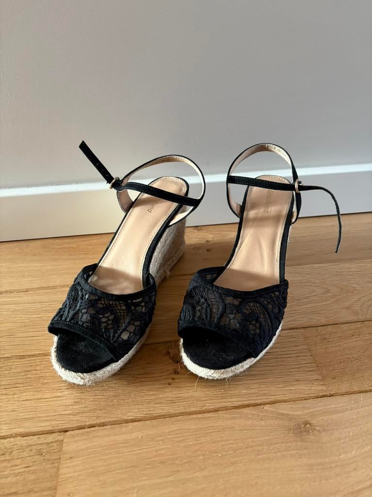 Leuke sleehakken, Zwart, Ophalen of Verzenden, Zo goed als nieuw, Schoenen met hoge hakken