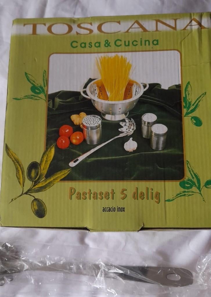 pastaset rvs casa & cucuina  5-delig, Ophalen, Nieuw, Overige materialen, Overige stijlen