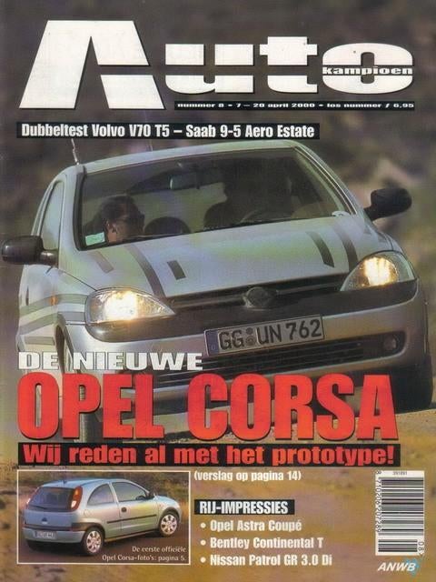 Autokampioen 8 2000 : Saab 9-5 Aero Estate - Volvo V70 T5, Boeken, Auto's | Folders en Tijdschriften, Ophalen of Verzenden, Gelezen