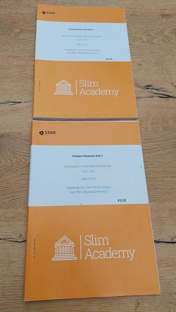 Slim Academy Primaire Processen Deel 1 & 2, Zo goed als nieuw, Slim Academy, Beta, HBO