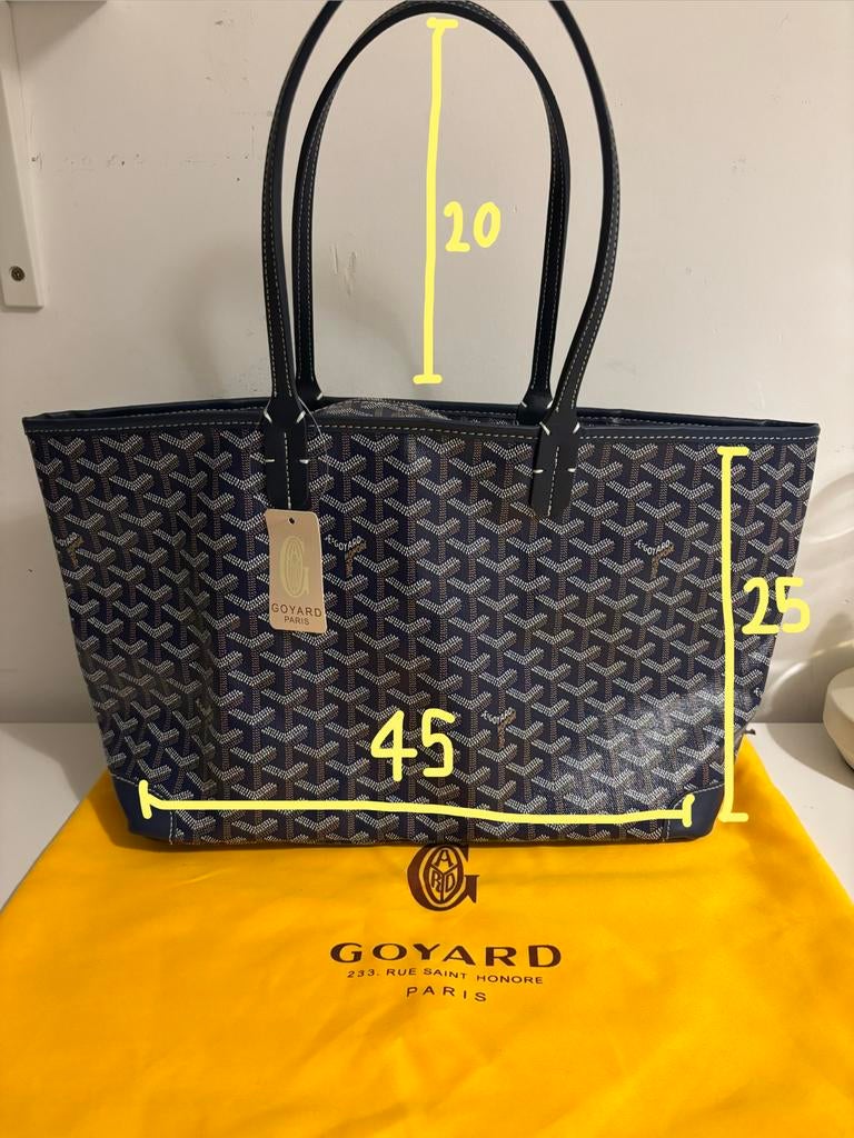 Goyard artois blauw tote bag, Ophalen of Verzenden, Nieuw, Blauw, Schoudertasje