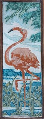 Porceleyne Fles cloisonnétegel: Flamingo, Ophalen of Verzenden