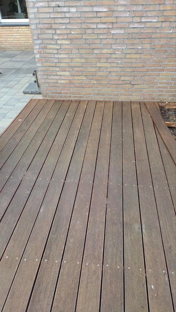Bankirai vlonderplanken, Tuin en Terras, Terrasdelen en Vlonders, Ophalen, Gebruikt, Hout