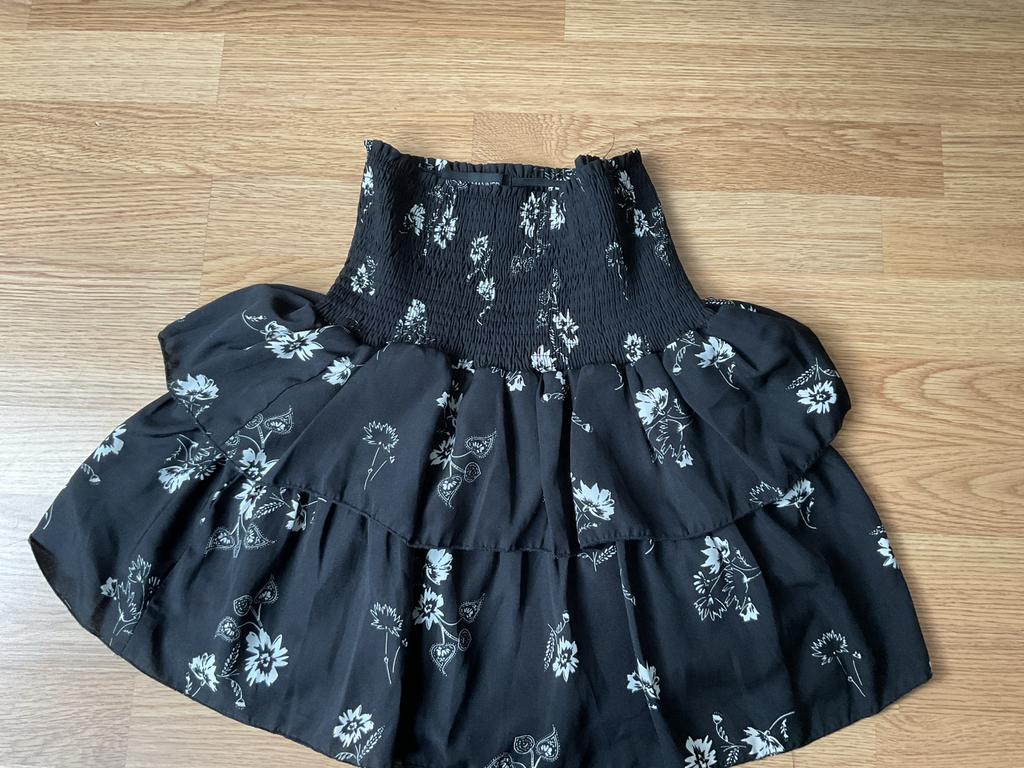 Loft Manner rokje met elastiek en stroken, maat XS, Kleding | Dames, Zwart, Ophalen of Verzenden, Zo goed als nieuw, Maat 34 (XS) of kleiner