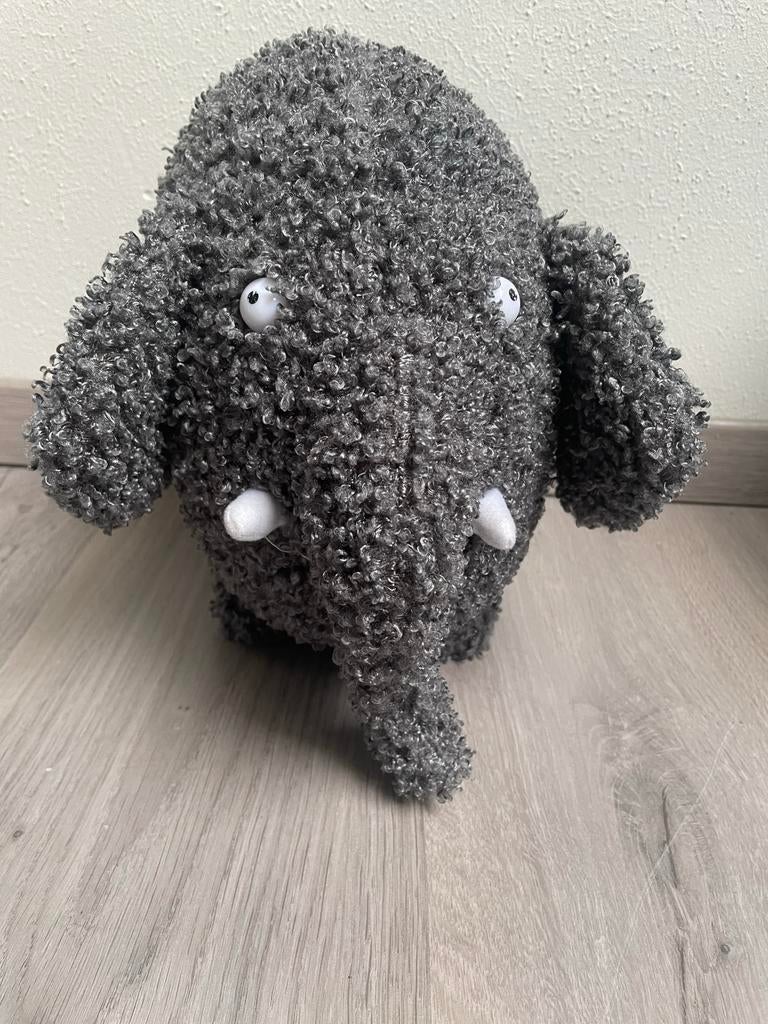 Ollie olifant knuffel (  Feyenoord - Blijforp ), Overige merken, Overige karakters, Grijs, Ophalen of Verzenden