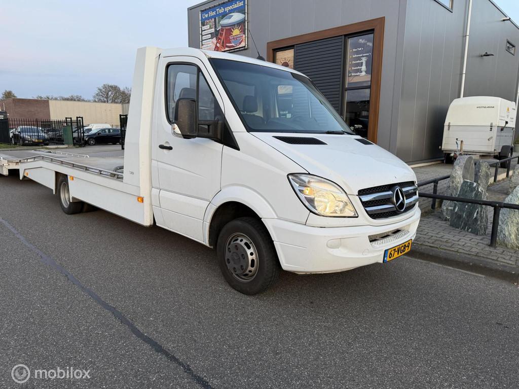 Mercedes Sprinter Oprijwagen 511 2.2 CDI Tijhof zeer mooi, Auto's, Bestelauto's, Gebruikt, 4 cilinders, Bedrijf, Euro 4
