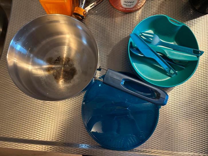 Camping Kookset, Caravans en Kamperen, Kampeeraccessoires, Gebruikt, Ophalen