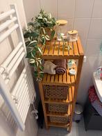 Vintage IKEA badkamerkastje met 4 planken, Huis en Inrichting, Badkamer | Badkamermeubels, (Half)hoge kast, Minder dan 50 cm, Gebruikt