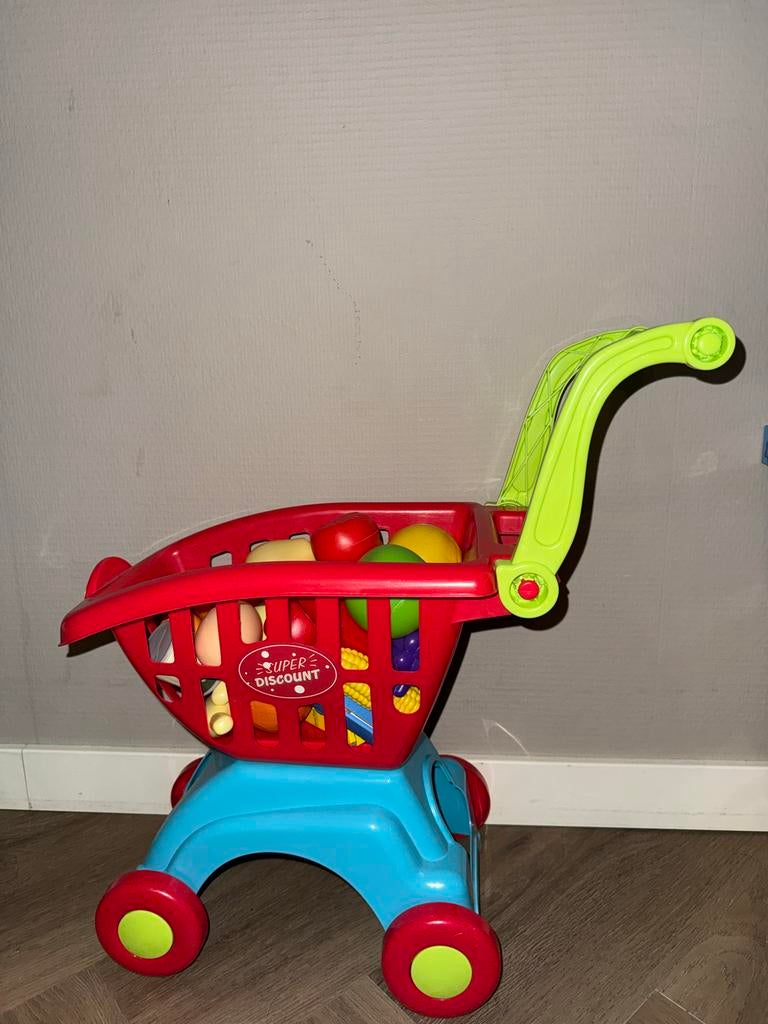 Boodschappenkar met boodschappen, Ophalen of Verzenden, Zo goed als nieuw, Jongen of Meisje