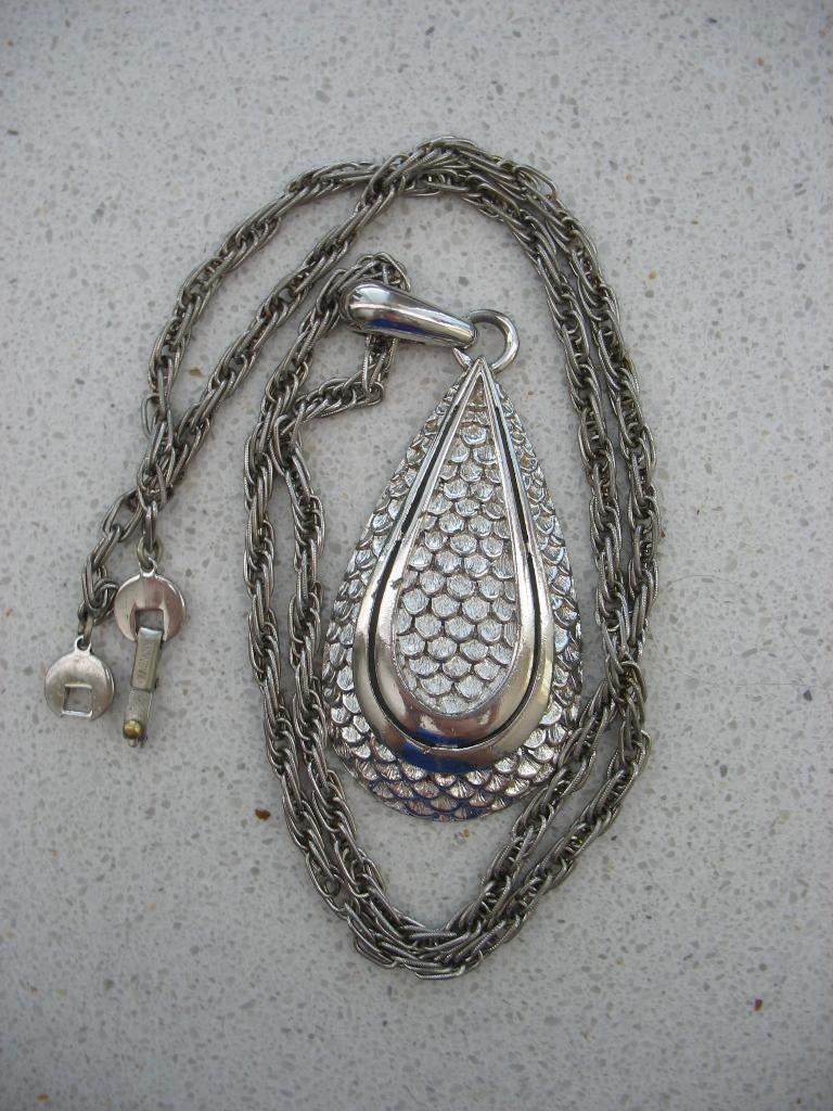 Monet Ketting met Hanger Vintage, Sieraden, Tassen en Uiterlijk, Antieke sieraden, Ophalen of Verzenden, Overige materialen, Hanger