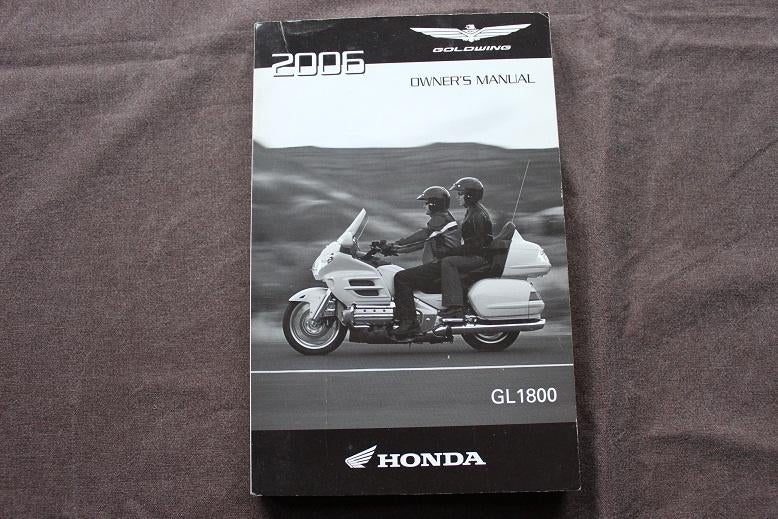 Honda GL1800 2006 Goldwing motorcycle owner's manual GL 1800, Motoren, Handleidingen en Instructieboekjes, Ophalen of Verzenden