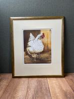 Poster van een trotse kip met lijst, Ophalen