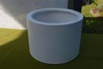 Kave Home Ronde plantenbak type Aiguablava Wit Cement look, Ophalen, Kunststof, Minder dan 30 cm, Minder dan 60 cm