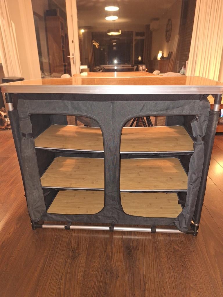 Dubbele campingkast van Obelink, Caravans en Kamperen, Kampeermeubelen, Ophalen, Zo goed als nieuw, Campingkast