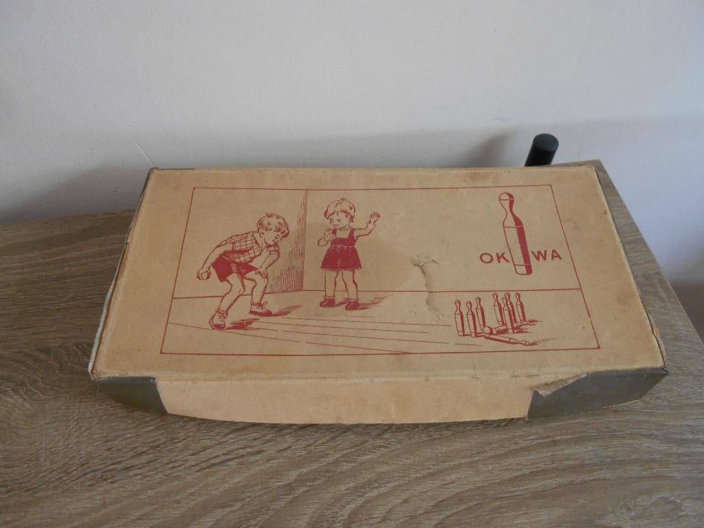 Oud houten kegel spel. Okwa, Ophalen of Verzenden