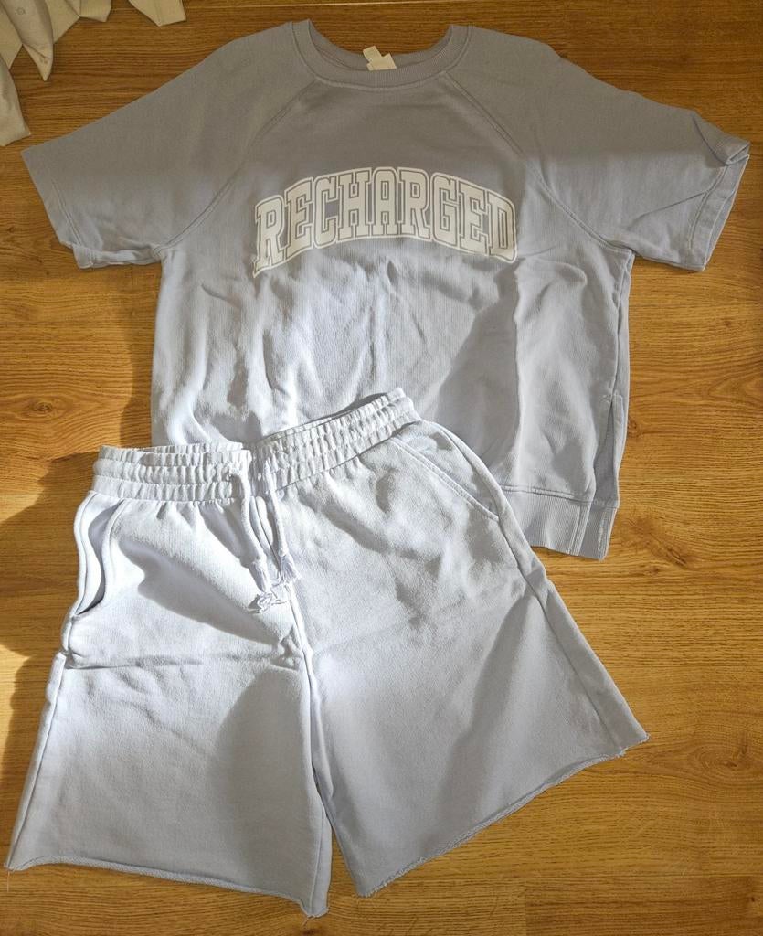 KLEDINGSETJE MAAT S-M, Kleding | Dames, Huispakken, H&M, Ophalen of Verzenden, Zo goed als nieuw, Blauw