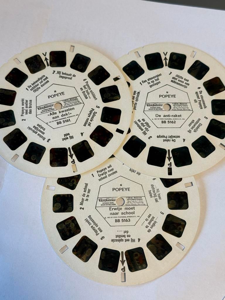View-Master schijven Popeye, Ophalen of Verzenden, Gebruikt