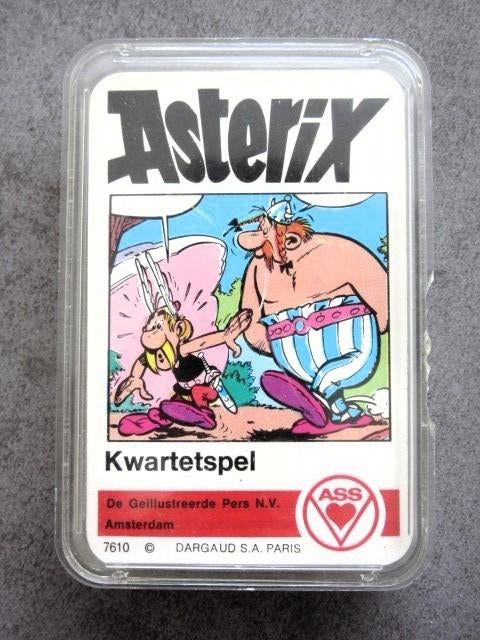 Vintage Asterix kwartetspel - kwartet spel, Ophalen of Verzenden, Asterix en Obelix, Zo goed als nieuw, Boek of Spel