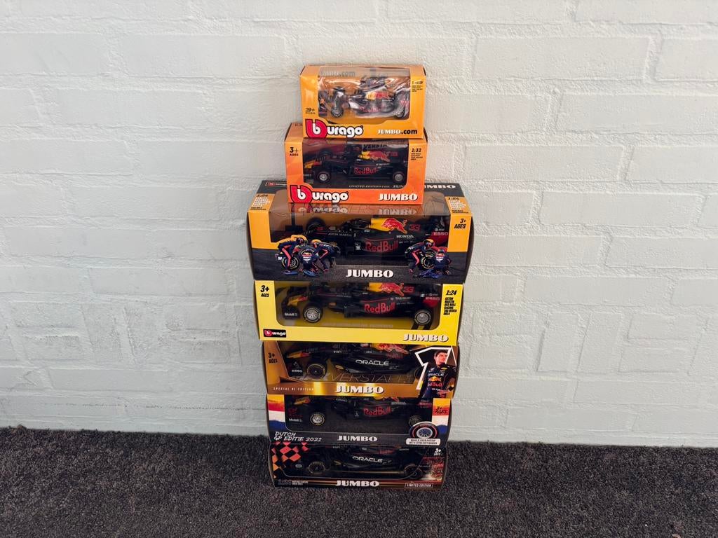 Max verstappen jumbo set, Ophalen of Verzenden, Zo goed als nieuw, Formule 1