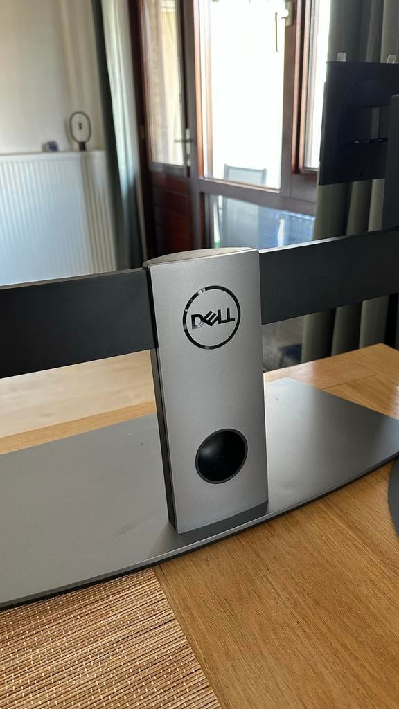 Dell Dual Monitor Stand (MDS19) - Fits 2 Screens up to 27, Ophalen, Gebruikt, IPS, In hoogte verstelbaar