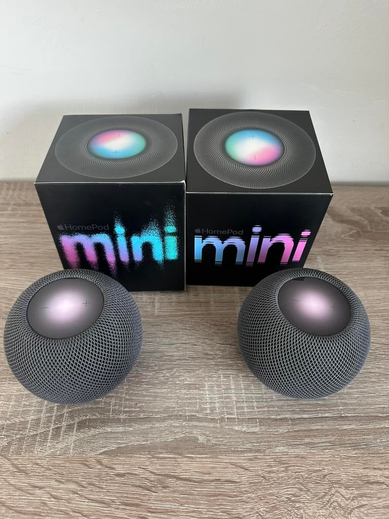 2 Apple HomePod Mini Space Gray | Model A2374, Computers en Software, Pc speakers, Ophalen of Verzenden, Zo goed als nieuw, Overige typen