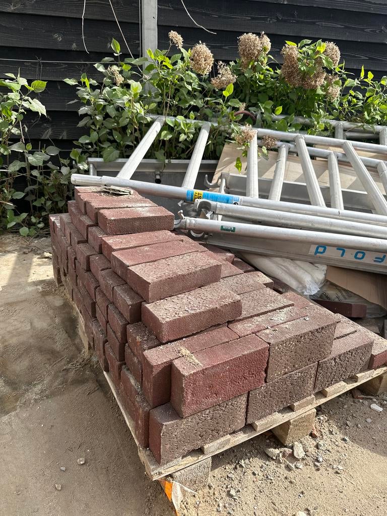 100 Bakstenen Gevelsteen JW1009 VB WF Bruin Rood, Ophalen of Verzenden, Gebruikt, Overige typen