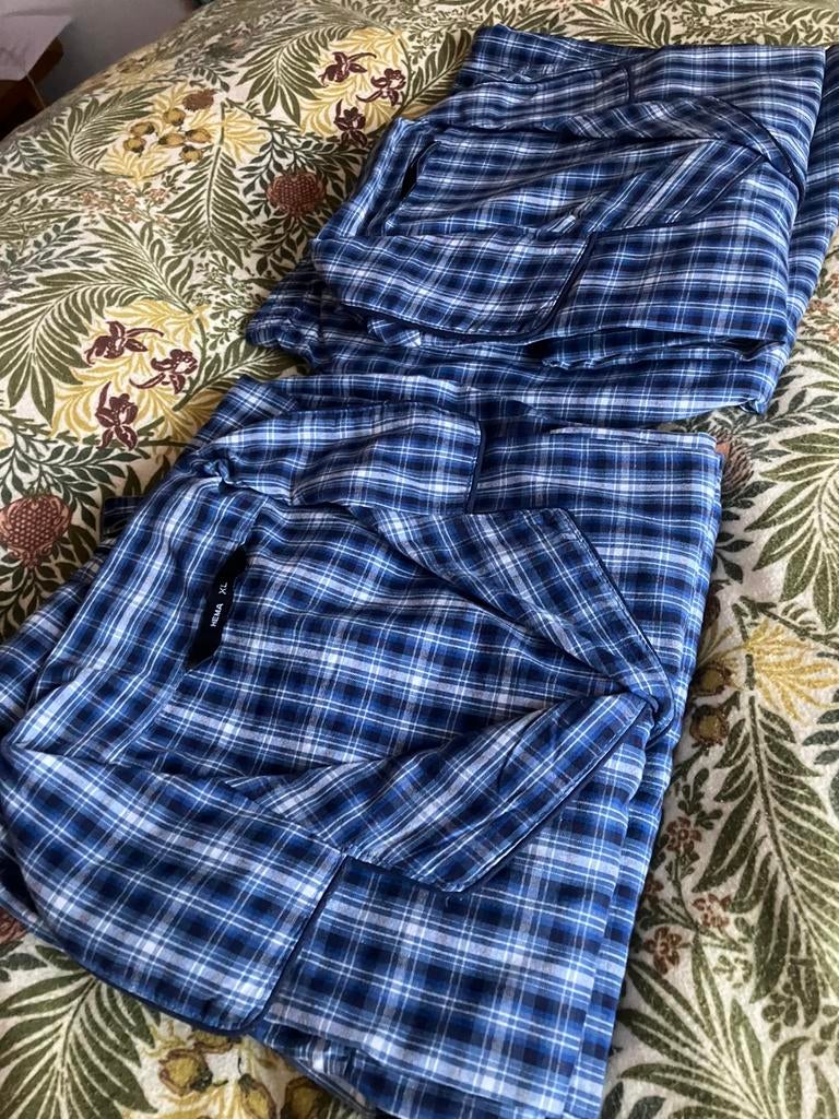 2 heren pyama’s maat XL Hema, Ophalen of Verzenden, Zo goed als nieuw, Maat 52/54 (L)