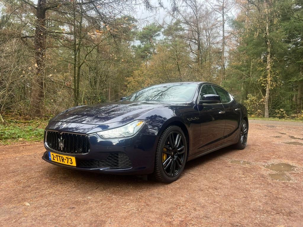 Maserati Ghibli 3.0 D 2014  unieke kl alle zone,s toegestaan, Auto's, Achterwielaandrijving, Blauw, 2987 cc, Diesel
