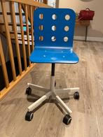 Kinder bureaustoel blauw (IKEA), Ophalen, Gebruikt, Blauw, Bureaustoel