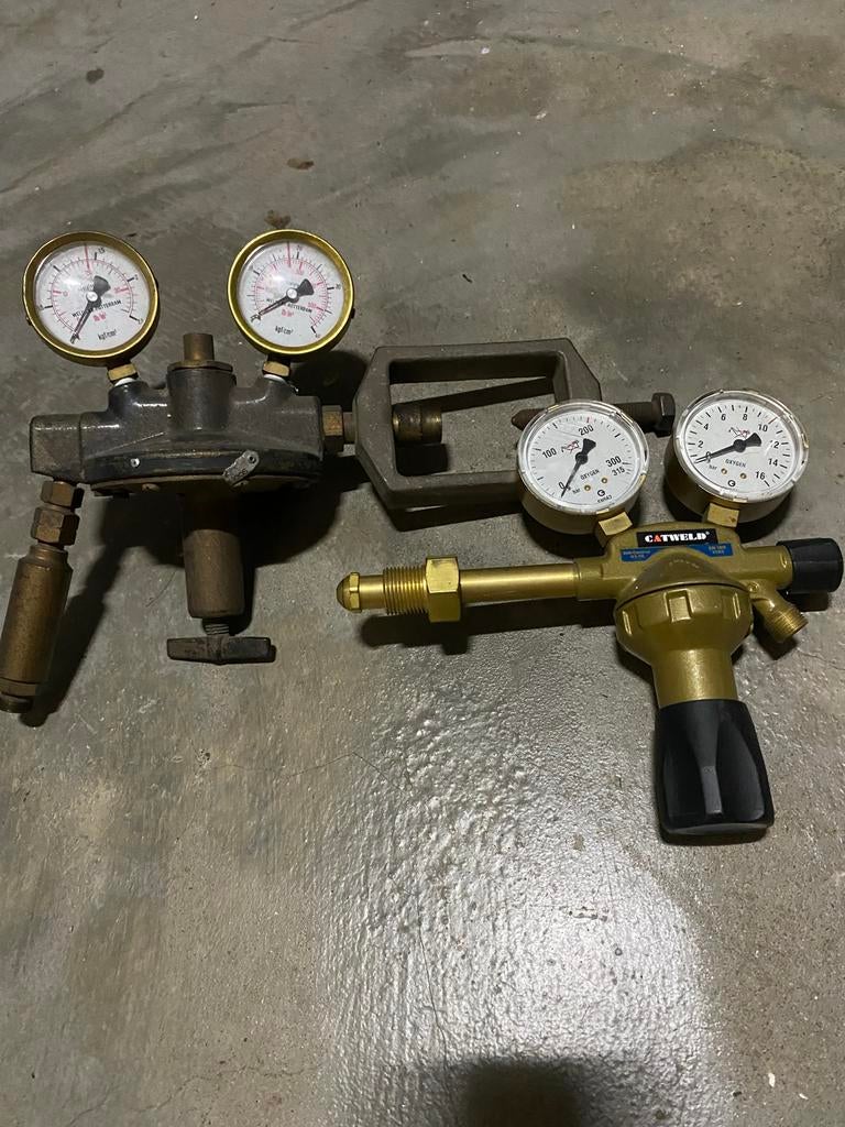 Acetyleen en zuurstof meters te koop, Doe-het-zelf en Verbouw, Gereedschap | Lasapparaten, Ophalen of Verzenden, Gebruikt, Overige typen