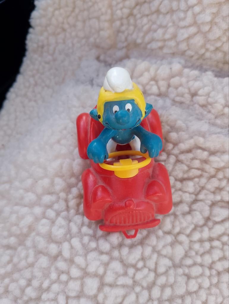 Smurf in auto, Ophalen of Verzenden, Zo goed als nieuw, Verschillende Smurfen