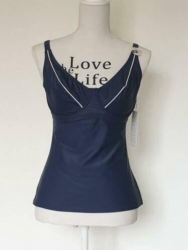 NIEUW! Set Esprit bikinibroek + tankini, Navy, mt 40 / 75D,, Blauw, Nieuw, Ophalen of Verzenden, Bikini