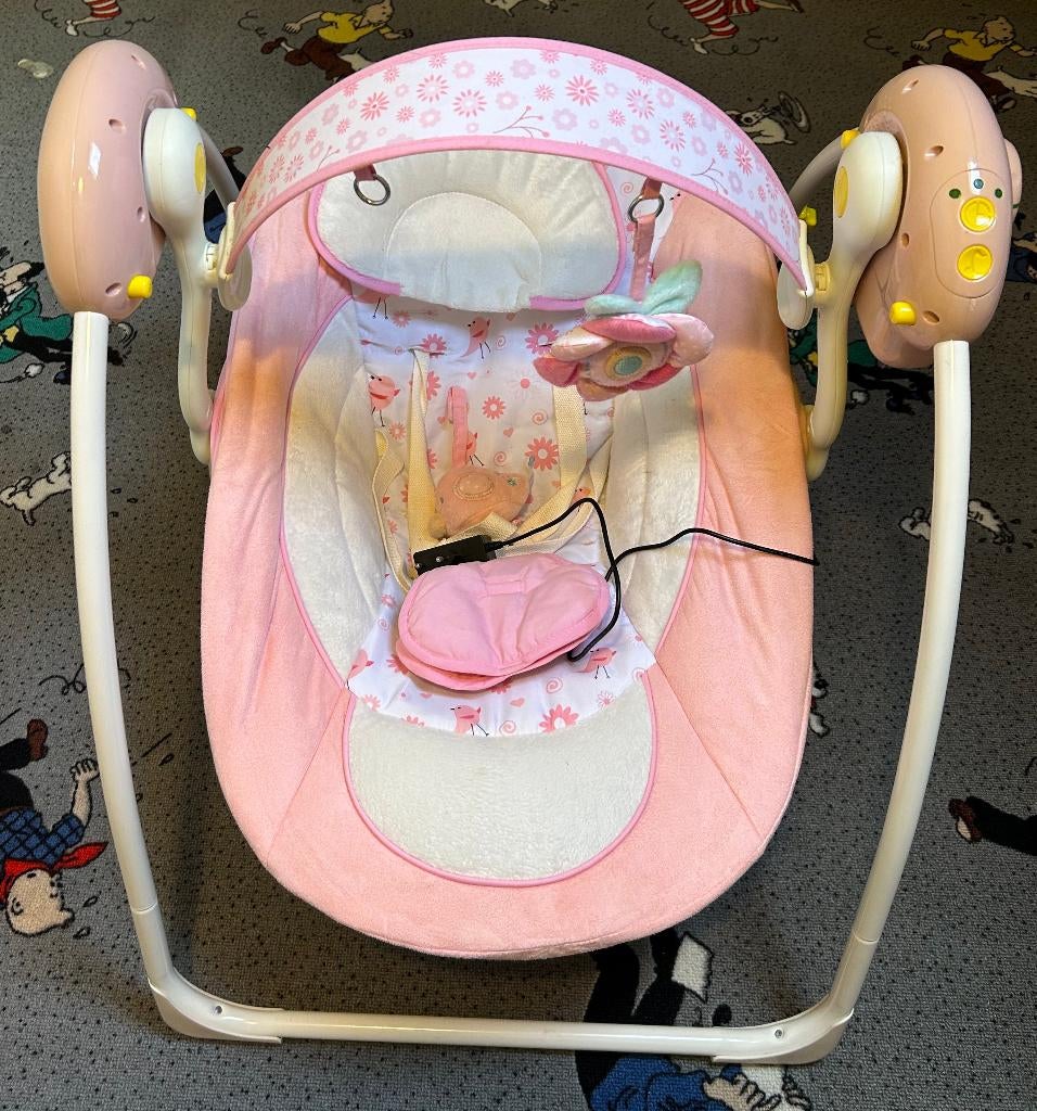 Little World Elektrische babyschommel, Ophalen, Zo goed als nieuw, Schommelstoel, Overige merken