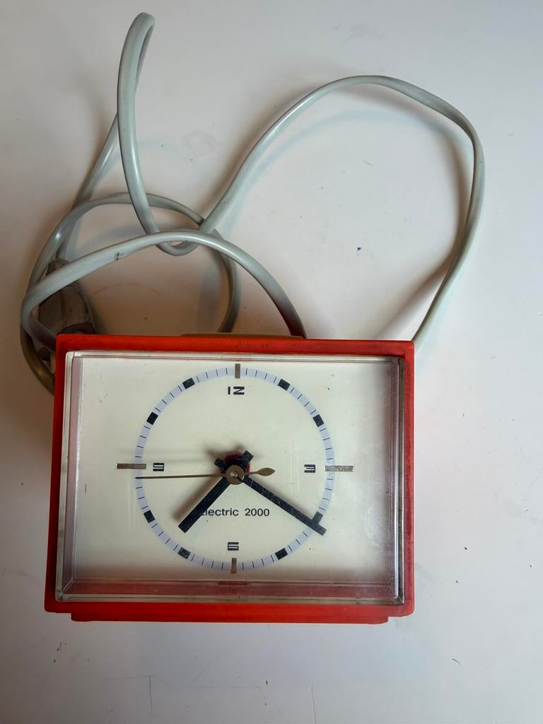 Vintage retro wekkertje, Huis en Inrichting, Woonaccessoires | Klokken, Ophalen, Gebruikt, Wandklok