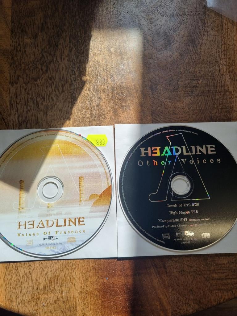 Cd's Headline (2) ‎– Voices Of Presence

Alleen cd's nr667, Ophalen of Verzenden, Zo goed als nieuw, Poprock