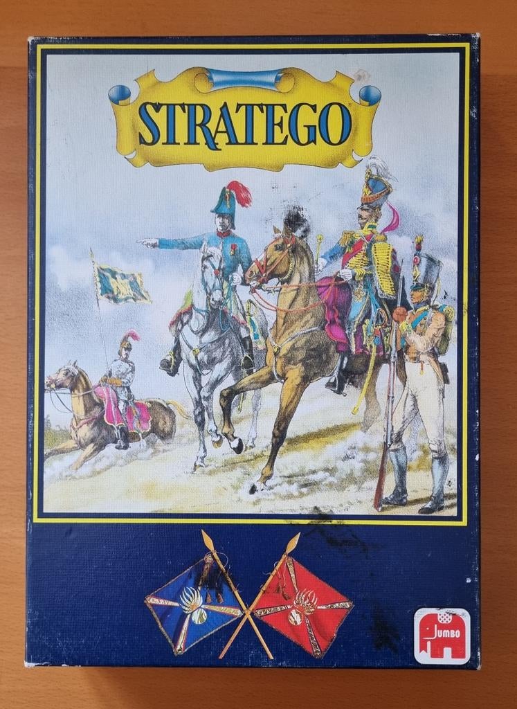 Zeldzame Mini Stratego Jumbo – Klassieke Blauwe Doos (1983), Jumbo, Gebruikt, Een of twee spelers, Ophalen of Verzenden