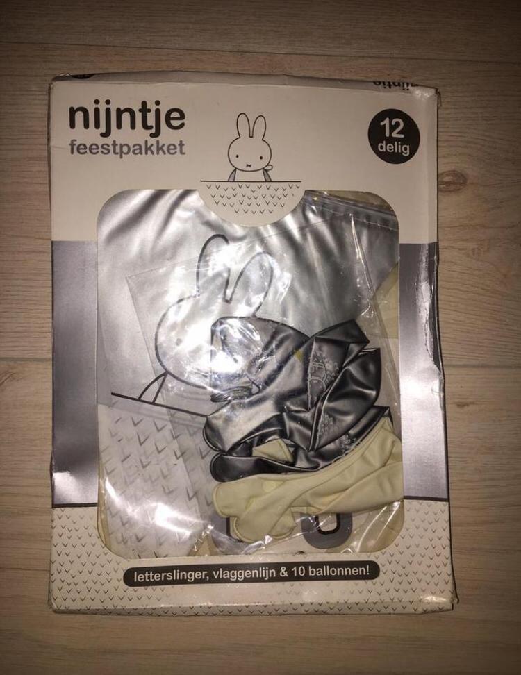 Nieuw Nijntje feestpakket: babyshower, geboorte, verjaardag, Ophalen of Verzenden, Nieuw, Versiering, Geboorte of Huwelijk