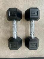Hexagonale Dumbbells 7,5 kg (2x), Sport en Fitness, Ophalen, Zo goed als nieuw, Dumbbell