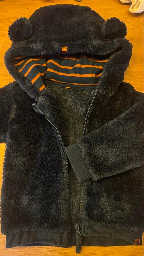 Z8 Teddy Vest met Berenoren - Maat 80, Ophalen, Zo goed als nieuw, Jongen of Meisje