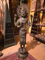 Antiek Oosters godin brons beeld groot, Antiek en Kunst, Antiek | Koper en Brons, Ophalen of Verzenden