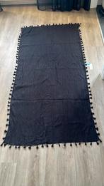 Luxe strand Pareo zwart 80/160cm, Ophalen of Verzenden, Nieuw, Zwart, Overige typen