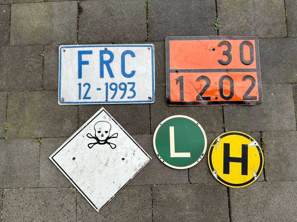 Te koop platen van vrachtauto, Ophalen of Verzenden, Gebruikt
