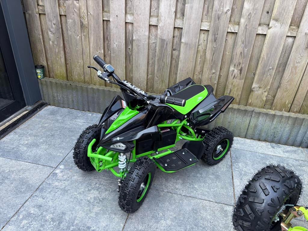 Elektrische Kinderquad - Groen/Zwart - Nieuw 1000Watt, Motoren, 1 cilinder, 11 kW of minder