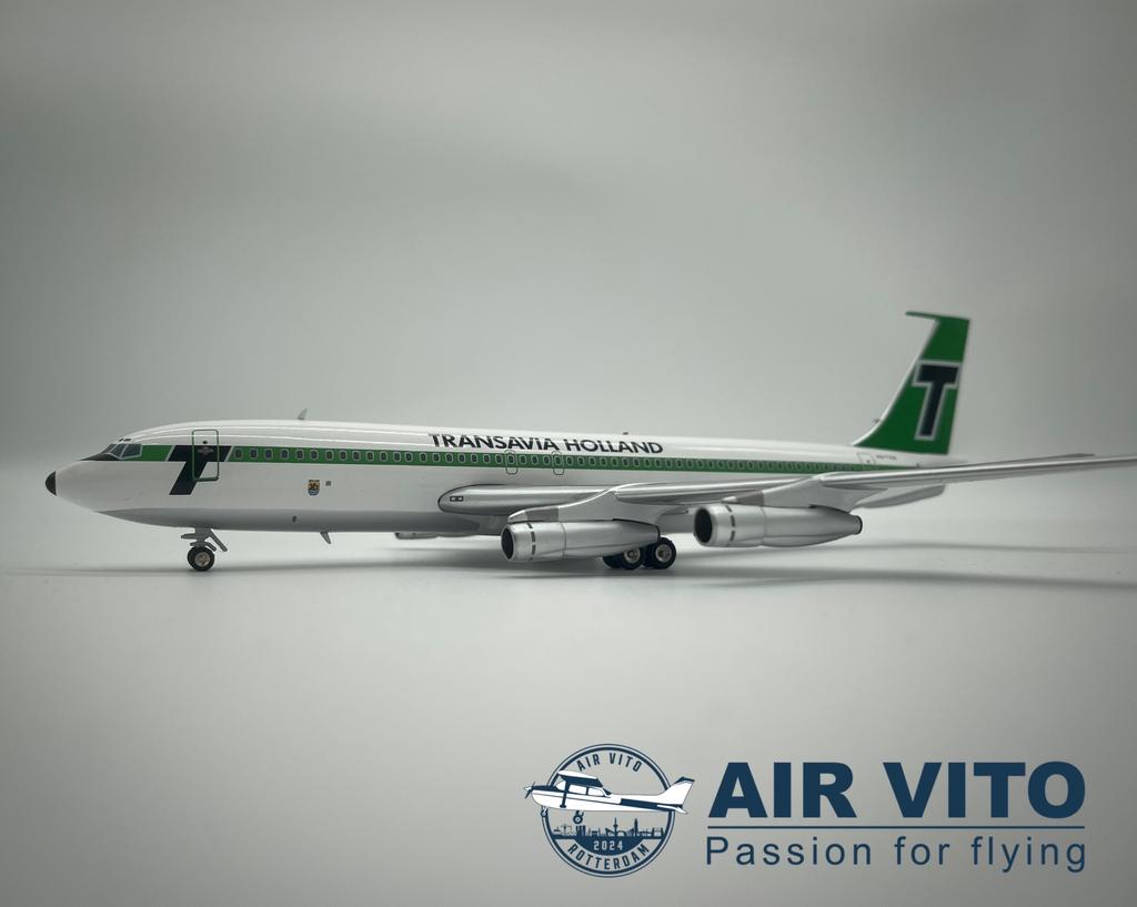 Transavia 707-100 PH-TVA inflight 200 diecast nieuw, Verzamelen, Luchtvaart en Vliegtuigspotten, 2992jb, Schaalmodel, Ophalen of Verzenden