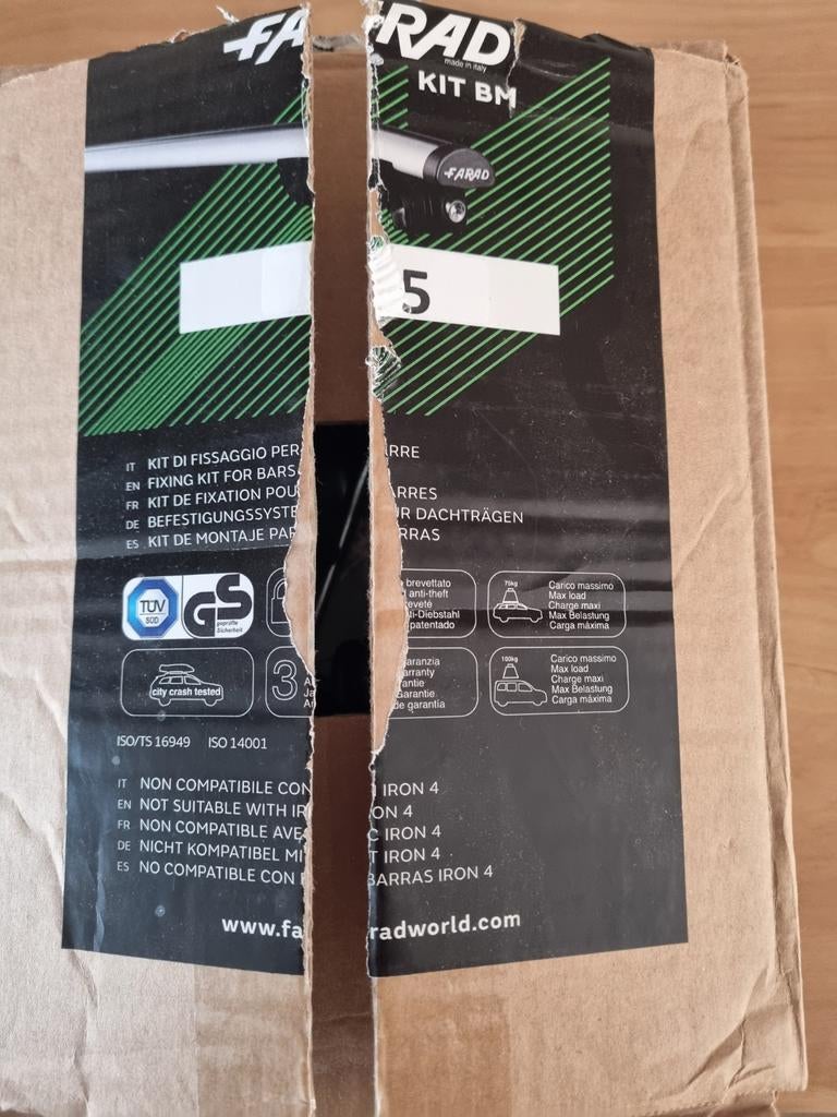 Voetjes voor dragers Farad, Ophalen, Nieuw