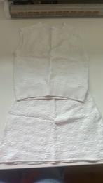 Zara top en rokje wit bloemenprint maat:130, Ophalen of Verzenden, Zo goed als nieuw, Meisje