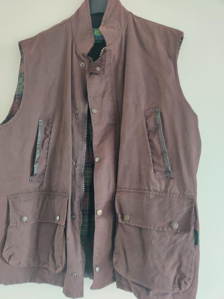 Wax bodywarmer, Kleding | Heren, Bodywarmers, Ophalen of Verzenden, Zo goed als nieuw, Maat 56/58 (XL), Groen