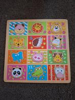 Houten Puzzel met Dieren, 2 tot 4 jaar, 10 tot 50 stukjes, Ophalen of Verzenden, Zo goed als nieuw